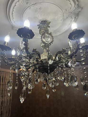 viplife fotolar: Çılçıraq, 8 lampa, Xrustal — 3