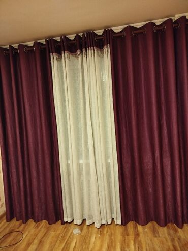 шторы для ванной комнаты: Шторы занавески В отличном состоянии Высота 3 метра Ширина 7 метров