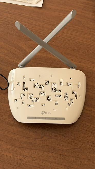 TP-Link simsiz router - Brend: TP-Link - Rəng: krem/açıq bej korpus