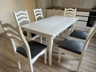 детский обеденный стол со стулом: Комплект стол и стулья Кухонный, Новый