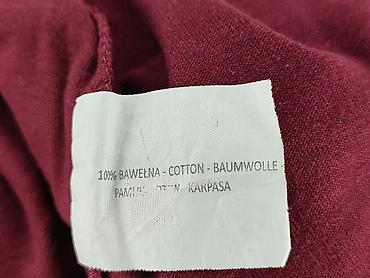 bordowe: T-shirt damski, rozmiar M — 5