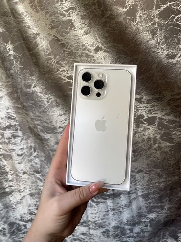 iphone x satisi: IPhone 15 Pro Max, 256 ГБ, Белый, С документами