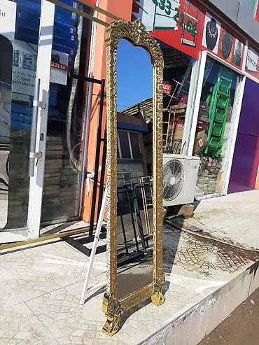 sehirli güzgü: Güzgü Döşəmə üstü, Düzbucaqlı, Dekorativ, Çərçivə ilə — 2