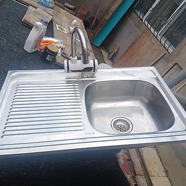 Mətbəx çanaqları: Mətbəx üçün paslanmayan poladdan qoşulan lavabo komplekti kranti qis — 3