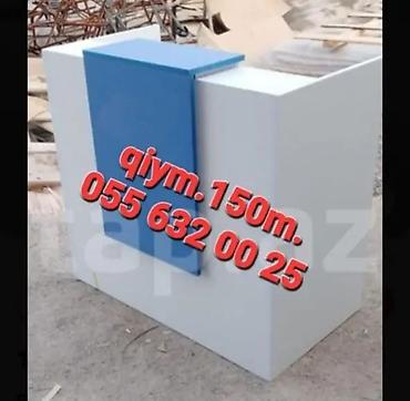 kassa qutusu: Qəbul masası (resepsiyon stendi) - Material: MDF/LDSP əsaslı korpus — 3