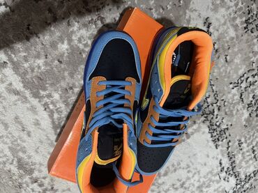 утепленные кроссовки: Кроссовки Nike SB (низкие) - Яркий многослойный дизайн: голубой и