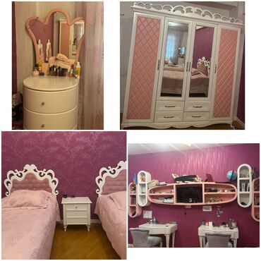 стеклянный обеденный стол: Gənc mebeli 1600 azn. Az istifade edilib, teze kimidir. Deste dolab, 2