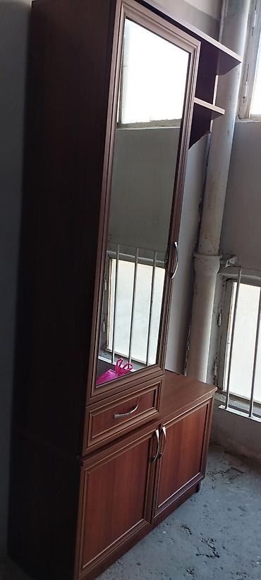 Dəhliz dolabları: Qonaq/ dəhliz üçün paltar asılan dolab-komod dəsti - Material: ağac — 3