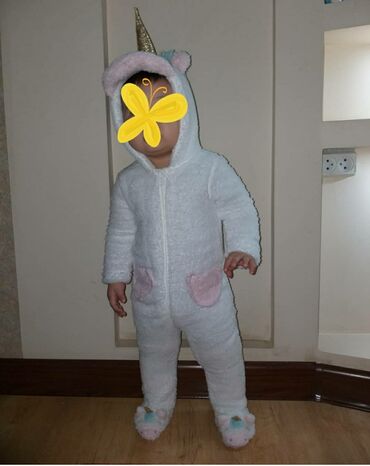 детский костюм на 6 месяцев: Новый костюм единорожки На 12 мес. Теплый флис Кигуруми Слипик Отдам