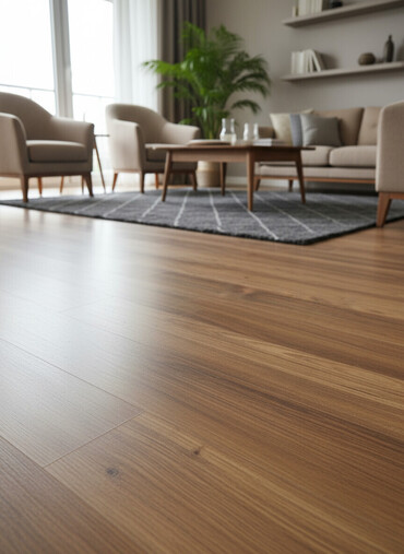 pencere şekilleri: Məhsul: Laminat döşəmə paneli – “Teak Select” - Dizayn: Təbii teak