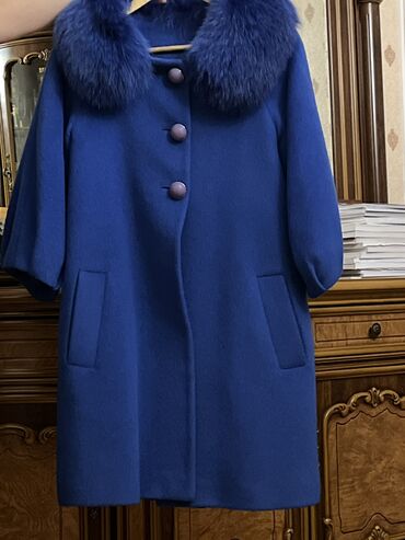 qadın qış paltoları: Palto S (EU 36), rəng - Göy