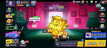 мини консоль игровая: Аккаунт Brawl Stars - Трофеи: 65 118 (рекорд 65 128), Путь к славе II — 1