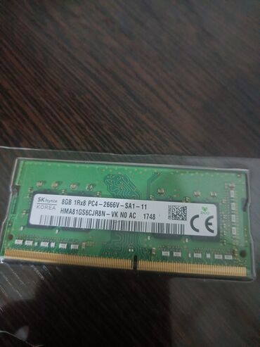 Оперативная память (RAM): Оперативная память, Hynix, 8 ГБ, DDR4, Для ноутбука