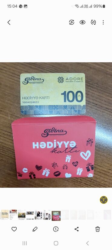 kosmetika çantası: Teze Adore Sabina 100AZN karti