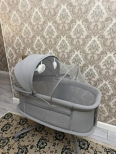 Балдар дүйнөсү: Колыбель-люлька для новорождённого, серого цвета - Просторная — 2
