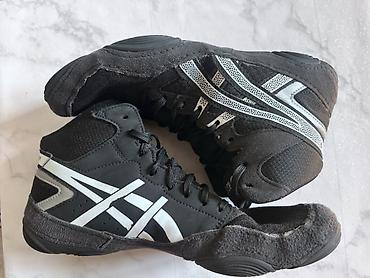 Мужские кроссовки, 40.5, Asics, Б/у, цвет - Черный