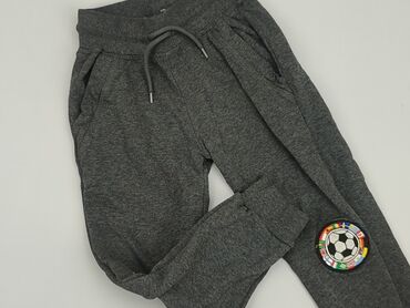 sinsay czarne trampki: Sweatpants, 5-6 years, 110/116, condition - Very good