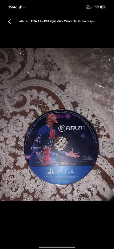 playstationlar: Məhsul: FIFA 21 – PS4 üçün oyun diski - Platforma: PlayStation 4 - — 1