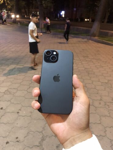 компьютер айфон: IPhone 15, Новый, 128 ГБ, Черный, Зарядное устройство, Защитное стекло, Чехол, 89 %