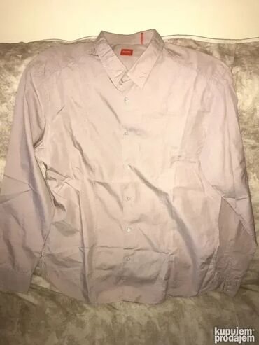 Košulje: Košulja Na duge rukave, S (EU 48), M (EU 50), L (EU 52), Boss, bоја - Siva, Pamuk — 27