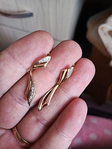 Серьги, Проба 585, Женские, Винтажный стиль, Б/у