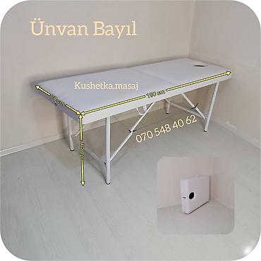 Mebel: Yeni, Masaj kuşetkası, Qatlanan, rəng - Qara — 2