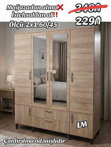 ucuz skaflar: Dörd qapılı laminat dolab - Material: laminat - Dizayn: 4 qapı — 1