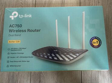 Modemlər və şəbəkə avadanlıqları: Tp Link Archer C20 AC750
Tam yeni