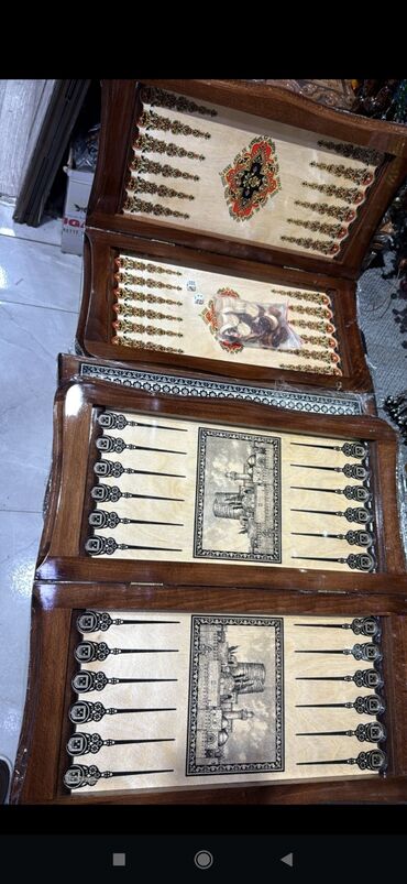 Nərdlər: Əl işi “diplomat” nərd taxtası - Tamamilə əl işi olan qatlanan nərd — 12