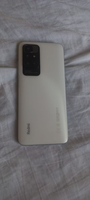 sadə telefonlar: Xiaomi Redmi 10, 128 GB, rəng - Ağ, 
 Zəmanət, Sensor, Barmaq izi