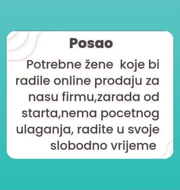 Tražim posao (CV): Menadžer prodaje. Bez iskustva