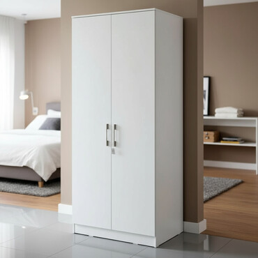 домашняя горка: Шкаф распашной Феликс F002 – двухдверный (Белый) Шкаф платяной