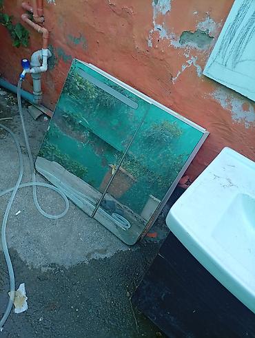 moydadir modelleri: Moydadir.Hamam güzgülü şkaf - İki qapılı güzgü fasadlı divar asma — 4