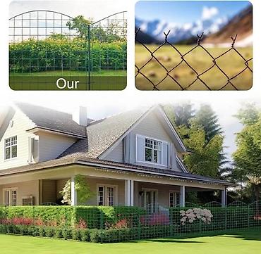 Baštenska dekoracija: Dekorativna baštenska ograda – komplet set cca 3,9 m - Tip — 4