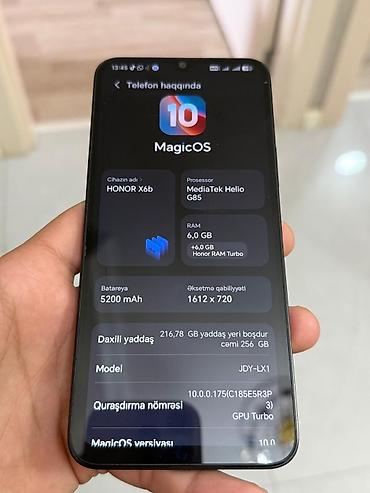 philips xenium 9@9u: Honor X6b, 256 GB, rəng - Qara, İki sim kartlı — 10