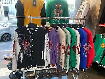 şort: Unisex kollecsiya – varsity stilində snap düyməli jaketlər — 6