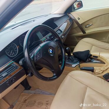 BMW: BMW 5 Series (E60) sedan – 2005 il, benzin. Əsas xüsusiyyətlər: - — 9