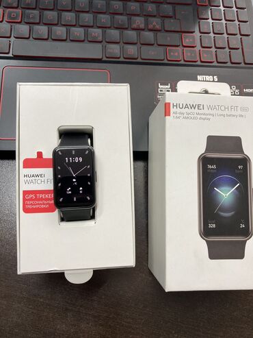 huawei watch fit 2: Huawei Watch FIT (new). Yenidir 8martda xanim üçün alınıb işlətmədiyi