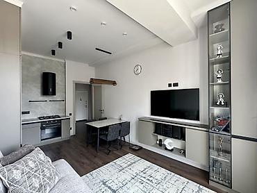 Продажа квартир: 1 комната, 50 м², Асанбай мкр Элитка, 5 этаж, Дизайнерский ремонт — 2