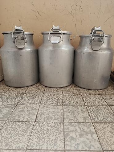 balta: Alüminium süd bidonları – 3 ədəd - Material: qalın, yüngül alüminium — 2