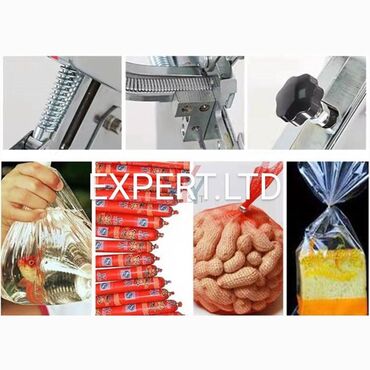 Kolbasa, sosiska aparatları: Kolbasa, toyuq paketləri, meyvə- tərəvəz setkası ağzını bağlamaq üçün — 2