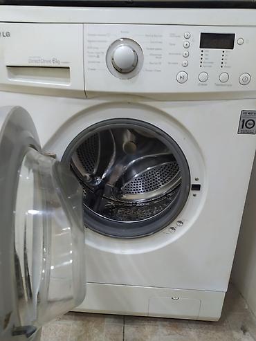 işlənmiş paltaryuyan: Paltaryuyan maşın LG, 6 kq, İşlənmiş, Avtomat, Qurutma var, Kredit yoxdur, Ünvandan götürmə, Pulsuz çatdırılma, Ödənişli çatdırılma — 2