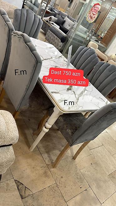 Masalar və oturacaqlar: Masa dəsti Hazir Var Endirimdedir Qiymet 750 azn Fabrik istehsalidir — 1