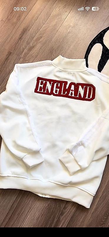 adidas куртки: Ретро олимпийка ENGLAND ⚽ Стильная олимпийка в винтажном футбольном — 2