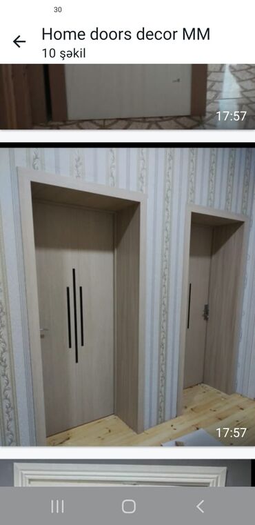 Otaq qapıları: Yeni Otaq qapısı Zamok və çərçivə ilə, Ödənişli quraşdırma, Rayonlara çatdırılma, Pulsuz çatdırılma — 28