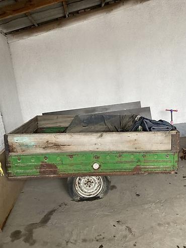 Прицеп одноосный самодельный/фермерский. - Конструкция: стальная