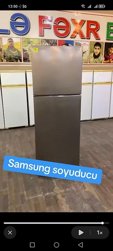 Техника для кухни: Samsung iki qapılı soyuducu - Rəng: metalik boz (inox dizayn) - Üst — 1