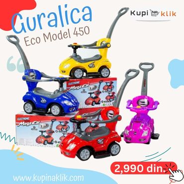 Dečiji električni automobili: Guralica Eco Model 450 – 3 u 1 dečje vozilo - Višenamenska guralica — 2