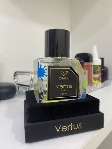 Ətriyyat: Tam Original! Şüşə qabda "Vertus Chaos" ətri. Flakonun üzərində qara