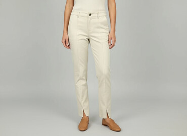 ubrania strauss: Material trousers for women, size S